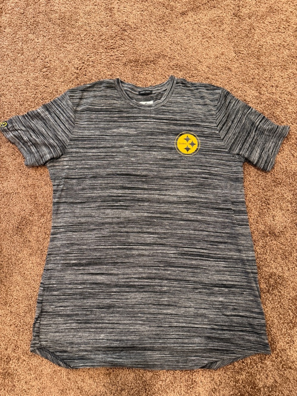 Pittsburgh Steelers Grey Marled Crewneck T-Shirt